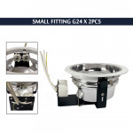 Small Fitting G24x2pcs#Light Bulb Holder#Bulb Fitting#Ceiling Downlight Fitting#Lighting Fixture#Mentol Lampu Siling#灯