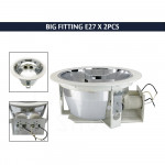 Big Fitting E27x2pcs#Light Bulb Holder#Bulb Fitting#Ceiling Downlight Fitting#Lighting Fixture#Mentol Lampu Siling#灯