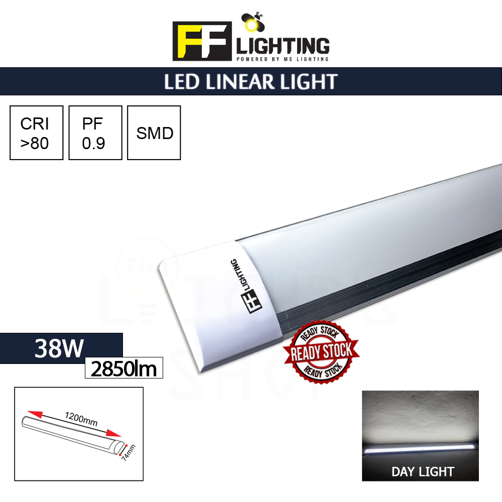 FFL Led Linear Light 38W Day Light#FF Lighting#Led Tube#Led Flat Panel Lamp#Batten Light#Lampu Hiasan#Ceiling Light#灯管