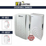 FFL Door Bell Wired FF-802/FF-805F White#Mechanical Striking#Home#Chimes Switch Ding Dong#Pintu Loceng Wiring#门铃