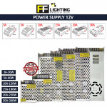 FFL Power Supply 12V 3A,5A,10A,15A,20A,30A 36W-360W#Switching for CCTV, Camera, LED Strip#AC TO DC#Transformer Adapter
