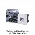 FFL Led Step Light L901 3W Black/White Warm White#FF Lighting#Wall Recessed#Indoor Stairs Lamp#Ground Footlight#Lampu#梯灯