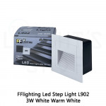 FFL Led Step Light L902 3W Black/White Warm White#FF Lighting#Wall Recessed#Indoor Stairs Lamp#Ground Footlight#Lampu#梯灯