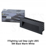 FFL Led Step Light L905 6W Black/White Warm White#FF Lighting#Wall Recessed#Indoor Stairs Lamp#Ground Footlight#Lampu#梯灯