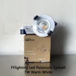FFL Led Polonium Eyeball 7W Warm White#FF Lighting#Spotlight#Downlight#Ceiling Light#Lampu Siling#Led Eyeball#灯