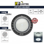 FFL Led Ufo Highbay 100W/150W Day Light#FF Lighting#Warehouse Industrial Lamp#Workshop Light#Ceiling Light#Lampu Gudang