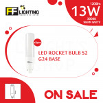 [Special Sales] FFL Led Rocket Bulb (Series 2) 13W G24 Warm White X3pcs#FF Lighting#G24 Bulb#Stick Bulb#Mentol Lampu#电灯泡