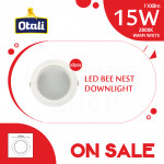 [Special Sales] Otali Led Bee Nest Downlight 15W Warm White X2pcs#Led Downlight#Ceiling Light#Eyeball#Spotlight#吸顶灯