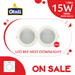 [Special Sales] Otali Led Bee Nest Downlight 15W Warm White X2pcs#Led Downlight#Ceiling Light#Eyeball#Spotlight#吸顶灯