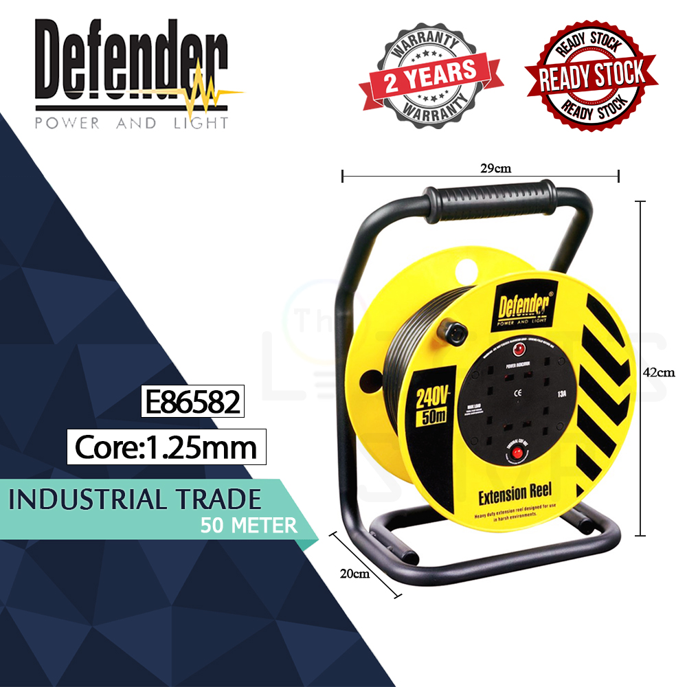 DEFENDER Industrial Trade 50 Meters (Power Cord) l E86582 DEFENDER Industrial Trade 50 Meters (Power Cord) l E86582