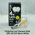 FFL Led Filament Bulb G45 4W E14 Warm White#FF Lighting#E14 Bulb#Edison Bulb#Candle Bulb#Vintage Light#Mentol#电灯泡