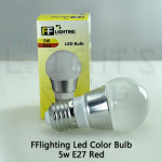 FFL Led Colour Bulb 5W E27 Red#FF Lighting#E27 Bulb#Color Bulb#Led Bulb#Mentol#电灯泡