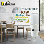 FFL Led Rocket Bulb 10W G24 Day Light/Cool White/Warm White#FF Lighting#G24 Bulb#Stick Bulb#Mentol#电灯泡