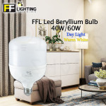 FFL Led Beryllium Bulb S3 40W/60W E27 Day Light/Warm White#FF Lighting#Globe Lamp#E27 Bulb#Led Bulb#Mentol#电灯泡