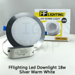 FFL Led Downlight 12W/18W White/Silver Warm White#FF Lighting#Ceiling Light#Lampu Siling#吸顶灯