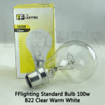 FFL Standard Bulb A60 40W/60W/100W B22 Clear/Frost Warm White#FF Lighting#B22 Bulb#Incandescent Bulb#A60 Bulb#Mentol#电灯泡