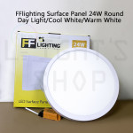 FFL Led Surface Panel Lamp 12W/18W/24W Round Day Light/Cool White/Warm White#FF Lighting#Ceiling Light#Lampu Siling