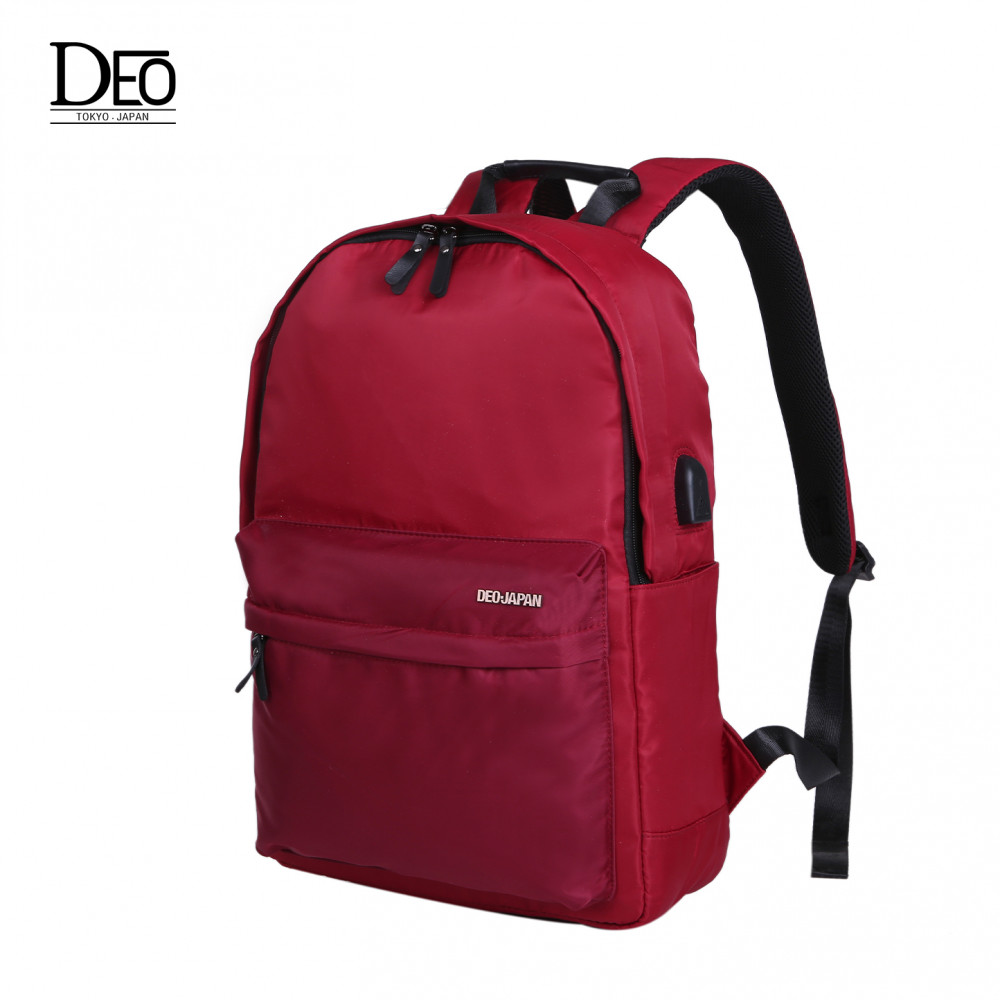 DEO Japan Backpack Bag Jepun Lelaki/Wanita USB Port Pengecasan Disediakan