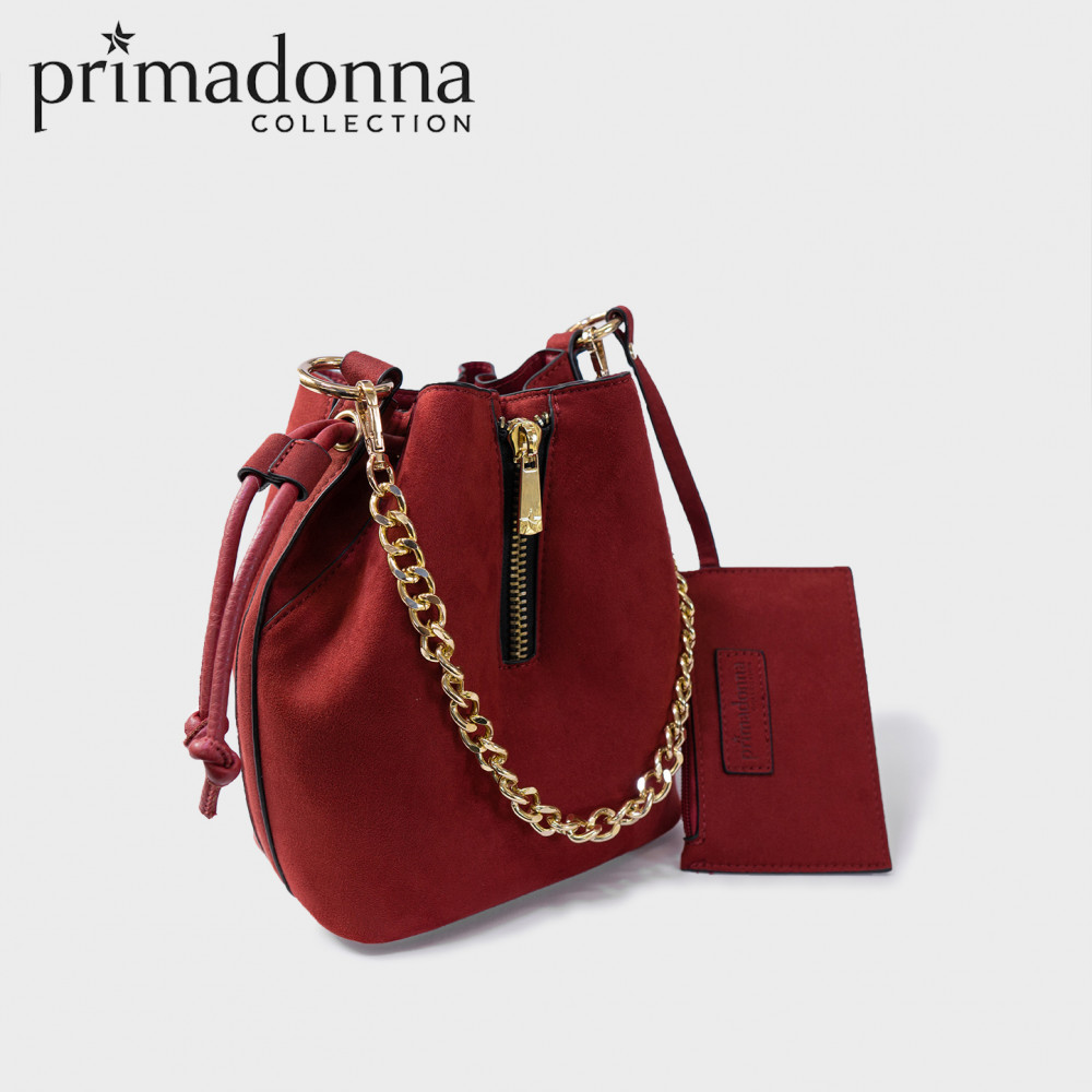 Primadonna Collection Handbag Sling Bucket Baldi Wanita Kulit Suede PU/PVC