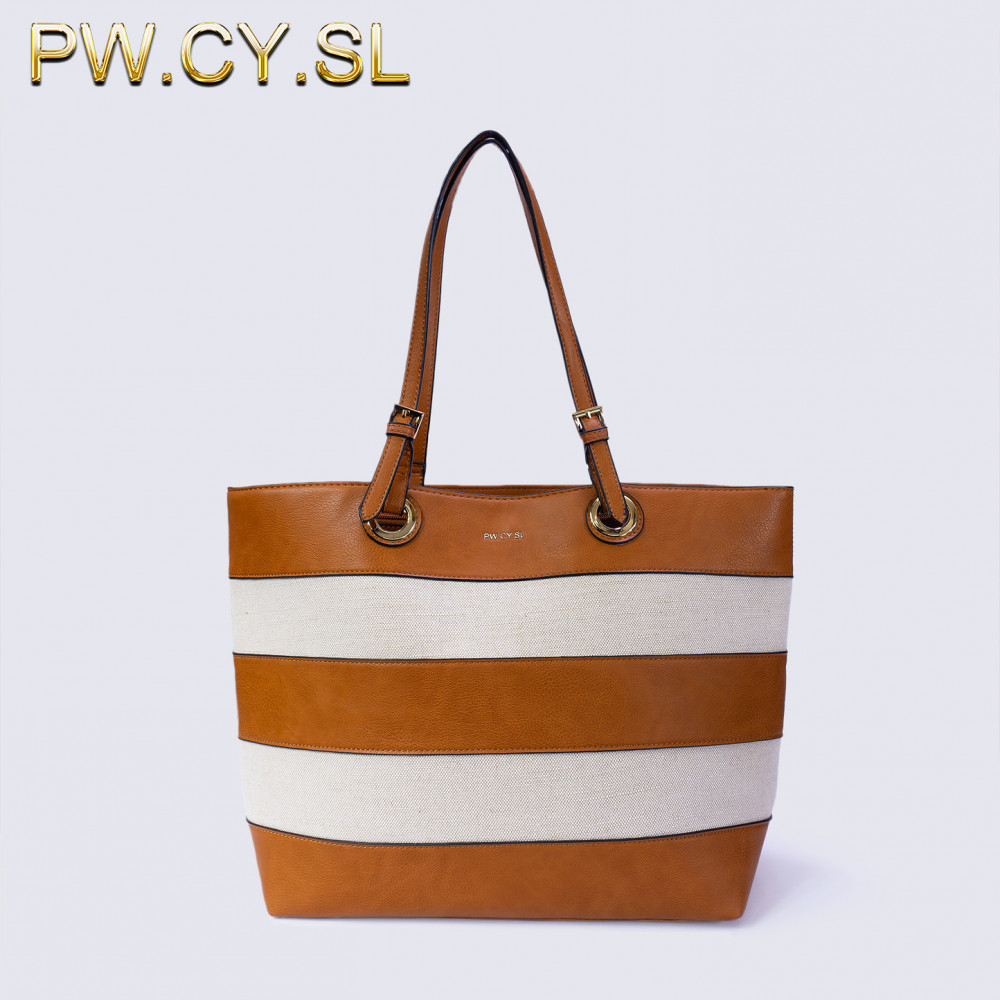 PW.CY.SL Handbag Tote Jalur Wanita Kulit PU/PVC PW.CY.SL Handbag Tote Jalur Wanita Kulit PU/PVC