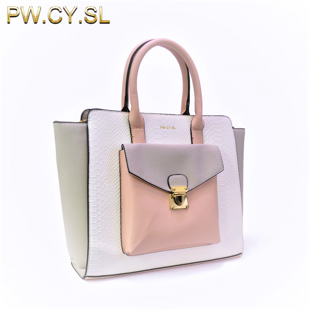 PW.CY.SL Handbag Tote Kecil Wanita Kulit PU/PVC PW.CY.SL Handbag Tote Kecil Wanita Kulit PU/PVC