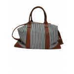 PW.CY.SL Bag Melancong Boston Duffel Jalur Wanita