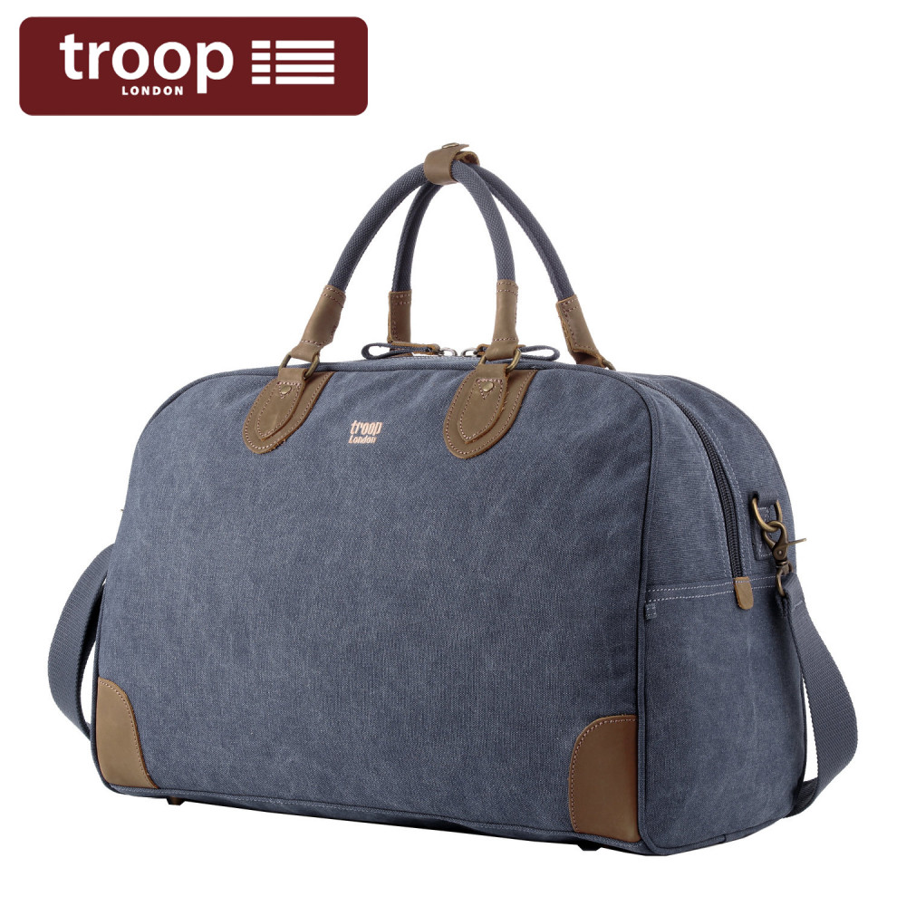 Troop London Bag Boston Duffel Besar Melancong Lelaki/Wanita (L)