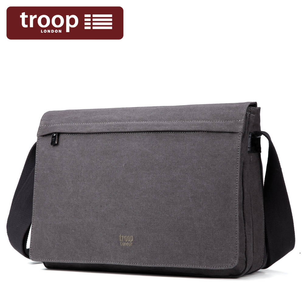 Troop London Messenger Bag Sling Besar Lelaki/Wanita (L)