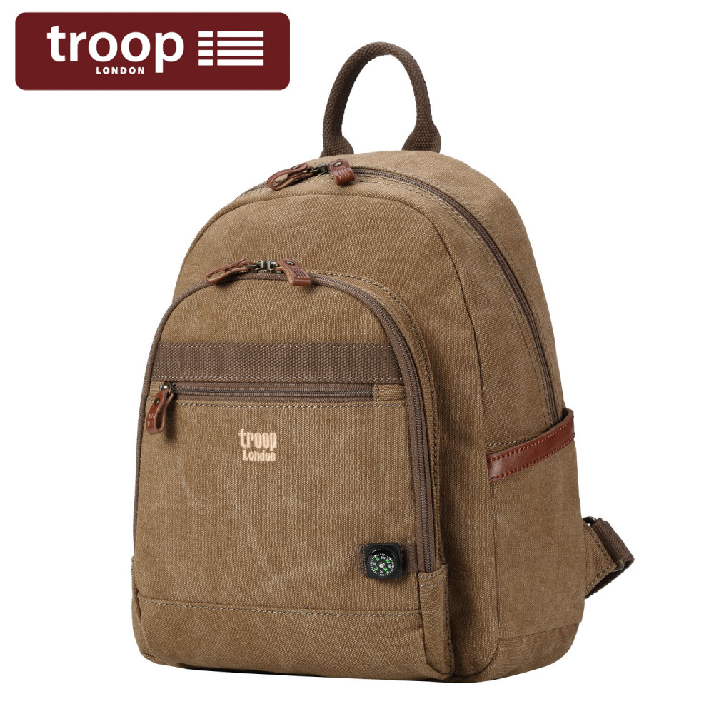 Troop London Backpack Bag Kecil Lelaki/Wanita Kompas Disediakan