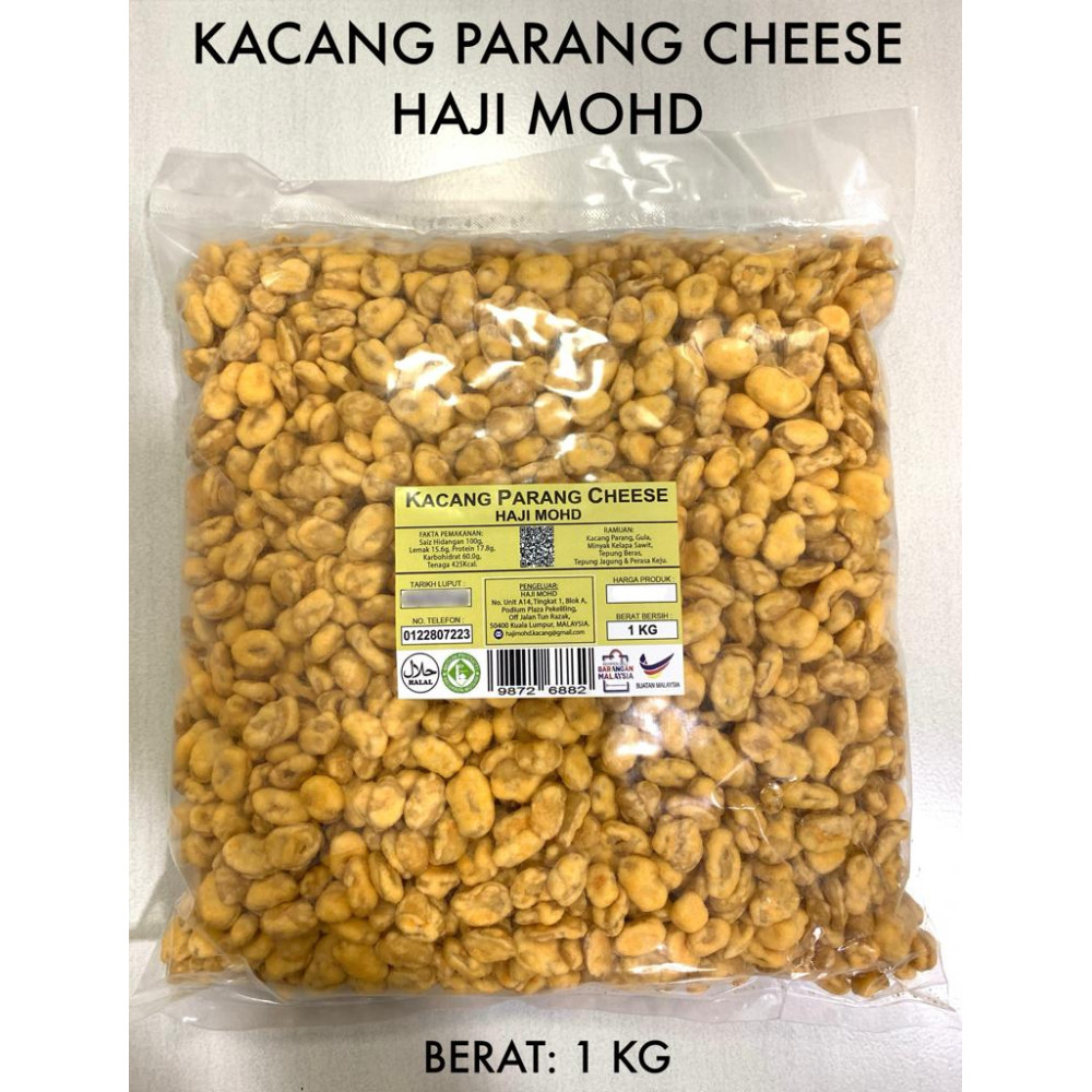KACANG PARANG CHEESE HAJI MOHD (PAKET 1 KG) KACANG PARANG CHEESE HAJI MOHD (PAKET 1 KG)