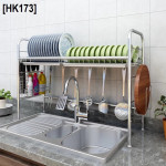 [HK1735] 304 Stainless Steel 1-2 Tier Bowl Dish Rack / Rak Pinggan Mangkuk