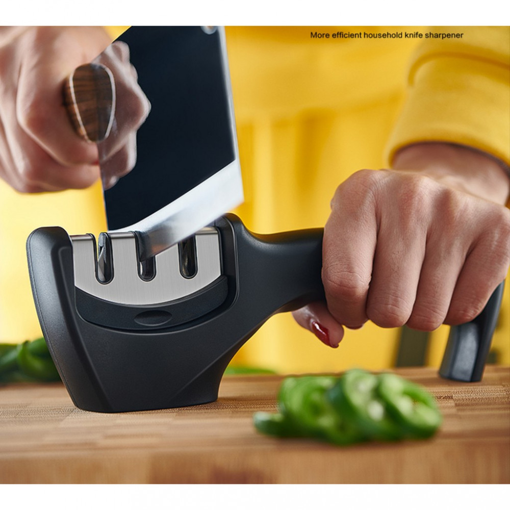 Stainless Steel 3 Stage Knife Sharpener Ceramic Whetstone / Pengasah Pisau Stainless Steel 3 Stage Knife Sharpener Ceramic Whetstone / Pengasah Pisau