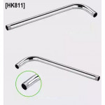 Brass Chrome Shower Arm Head Extension Water Bend Pipe Wall Mounted Shower Base