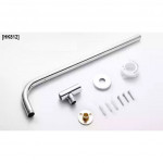 Brass Chrome Shower Arm Head Extension Water Bend Pipe Wall Mounted Shower Base