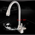 [HK512] 304 Stainless Steel Swivel Kitchen Basin / Sink Faucet Water Tap