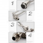 [HK512] 304 Stainless Steel Swivel Kitchen Basin / Sink Faucet Water Tap