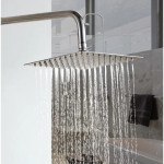 [HB2789] 8" Square Shower Head Stainless Steel Bathroom Ultra Thin Rain Shower