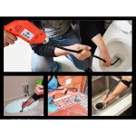 [OD2136] Professional Flexible Spring Toilet Sewer Drain Clog Cleaner Tools