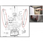 [HA137] Universal Adjustable Anti-Vibration Washing Machine Suspension Rod Kit