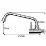 [HK516] 304 Stainless Steel Swivel Kitchen Basin / Sink Faucet Water Tap
