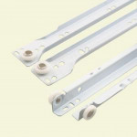 1 Pair 14” (350mm) Cabinet Drawer Wheel Roller Runner Slider Rail