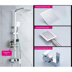 [HB292] Luxury Bath Rain Shower Exposed Shower Set For Water Heater / Square