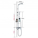 [HB292] Luxury Bath Rain Shower Exposed Shower Set For Water Heater / Square