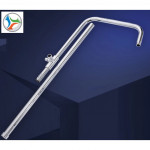 [HB313] Stainless Steel Shower Arm Head Extension Water Bend Pipe Shower Set