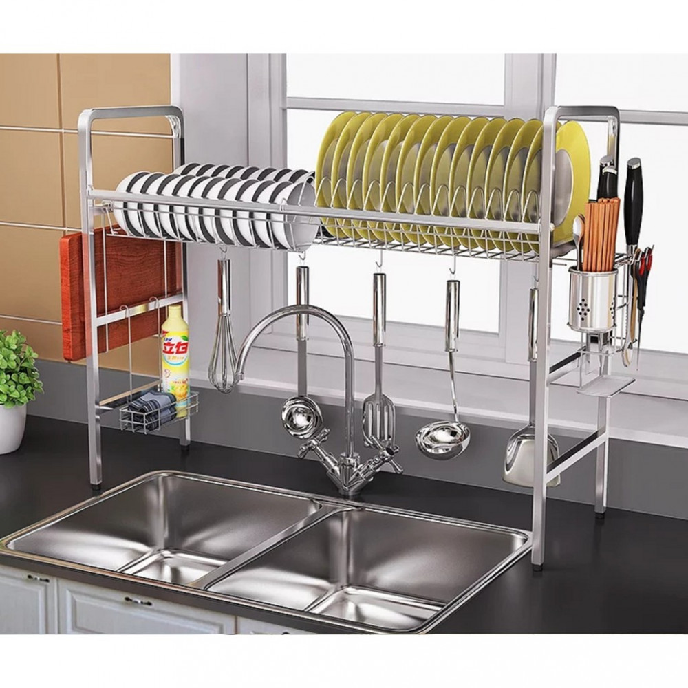 [HK151] 304 Stainless Steel 1 Tier Bowl Dish Rack / Rak Pinggan Mangkuk