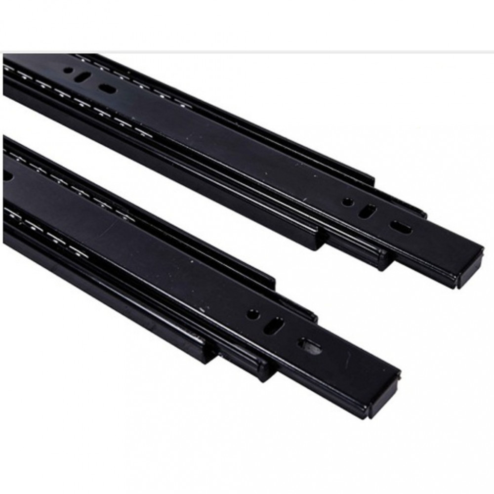1 Pair 18 450mm Drawer Kitchen Cabinet Ball Bearing Roller
