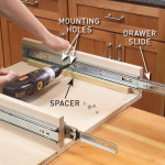 1 Pair 18” (450mm) Drawer Kitchen Cabinet Ball Bearing Roller Runner Slide Rail