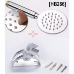 [HB2657] Rainfall Pressurized Handheld Bathroom 6” Round Shower Head Set