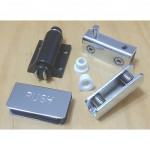 [HD231] Furniture/Cabinet Glass Door Pivot Hinge Chrome with Touch Latch Plate