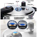 [HK311] Stainless Steel 304 Food Grade Pressure Cooker 20cm 22cm 24cm